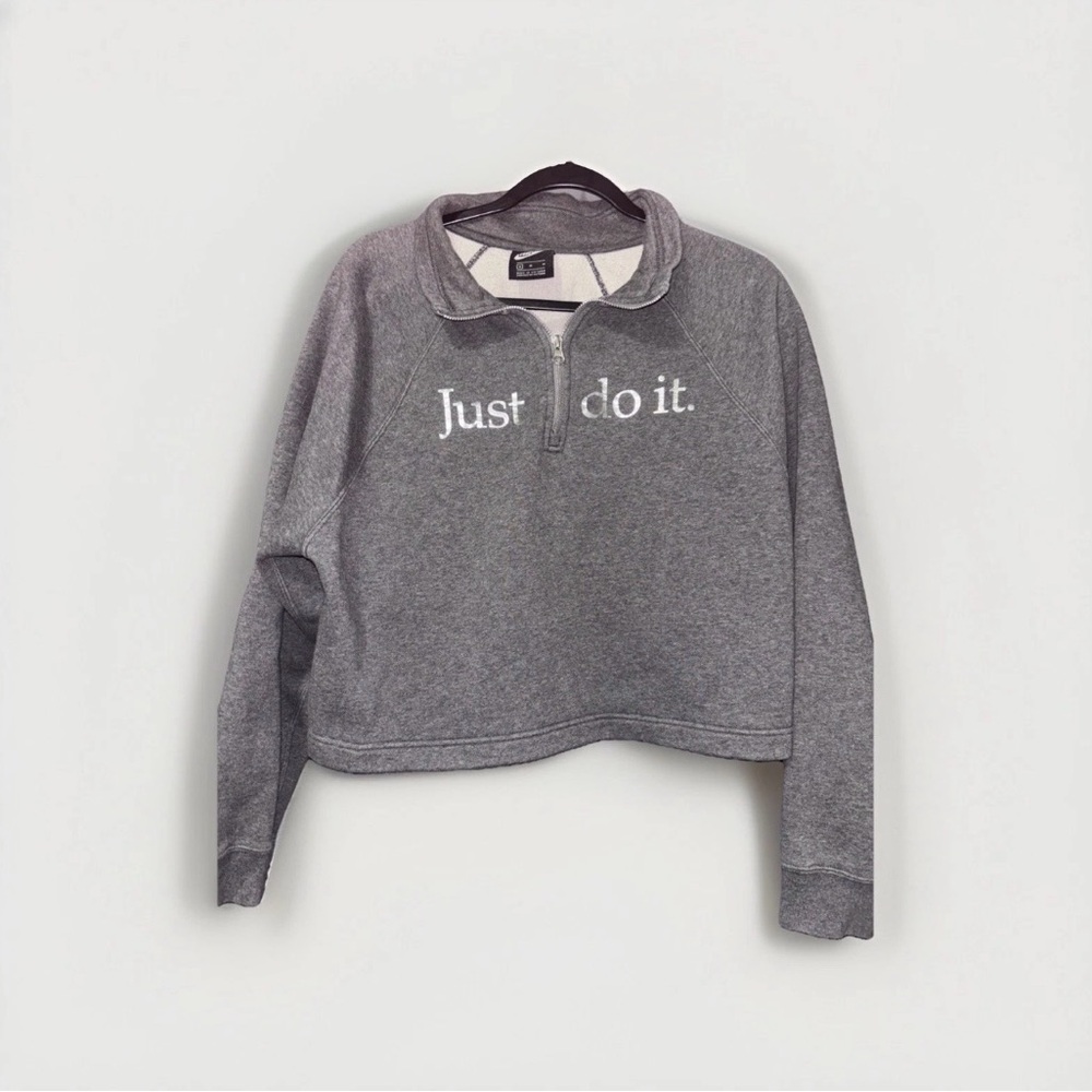 Nike Charcoal Half-Zip Sweatshirt